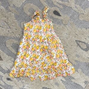 Janie and Jack Floral Yellow and Pink Kids Dress